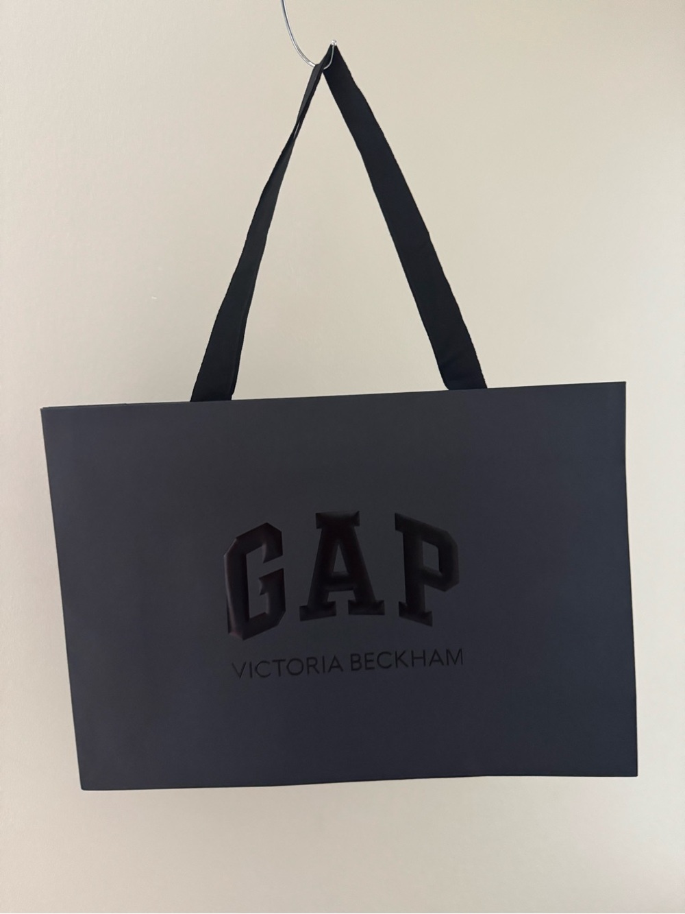 GAP Victoria Beckham Black Matte Gift Bag
